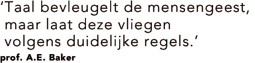 ‘Taal bevleugelt de mensengeest,  